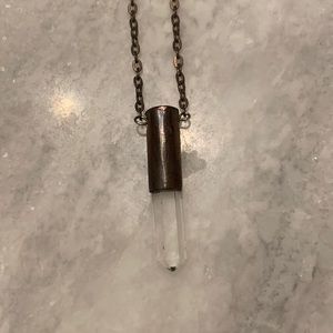 Crystal and Gold Boho Layering Necklace